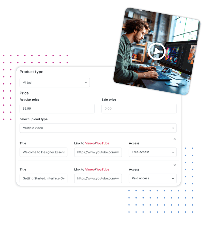 Birden Fazla Videolu Kurs Ürünleri Ekleme