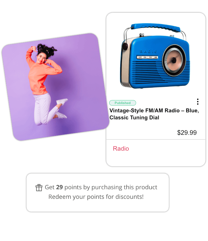 Earn Points from Product Purchases