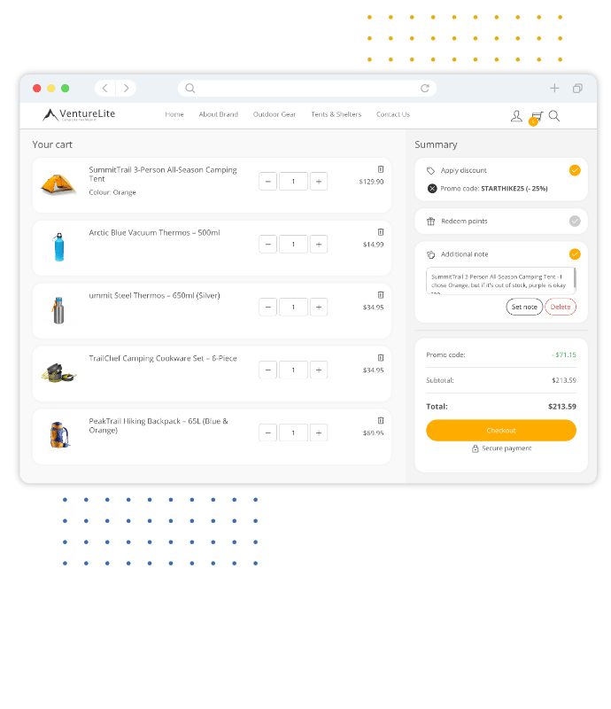 Streamlined Checkout & Guest Purchases