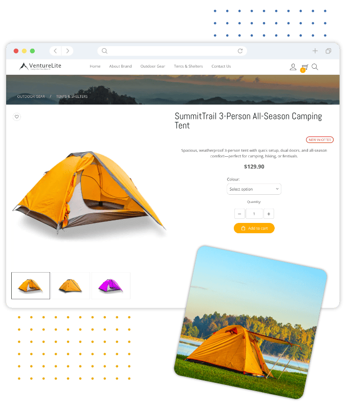 Page Produit Adaptative pour le Commerce Moderne