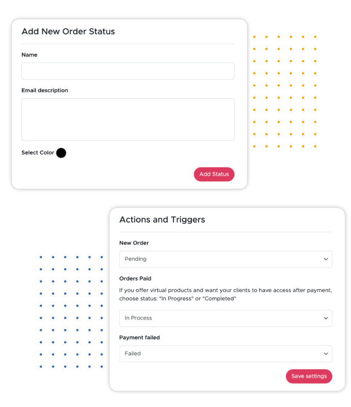 Custom Status Creation and Management