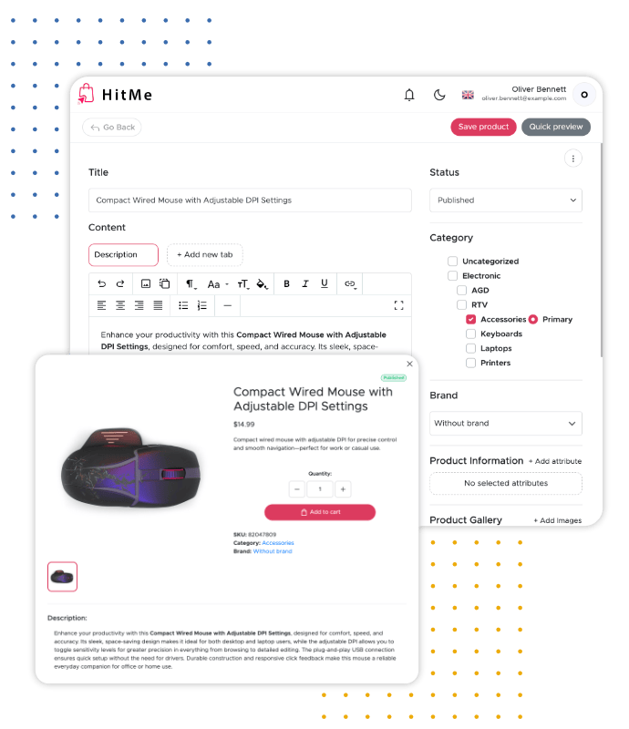 Easily Create and Organize Products