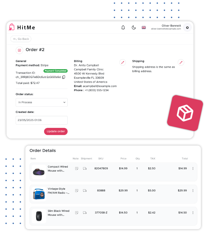Manage Orders from a Single Page