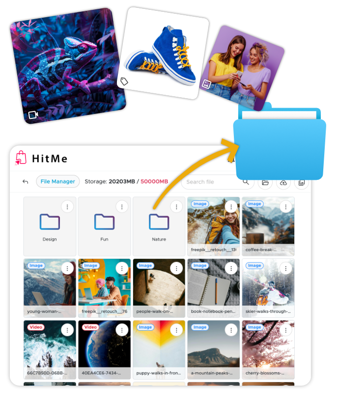 Organize Files with Nested Folders