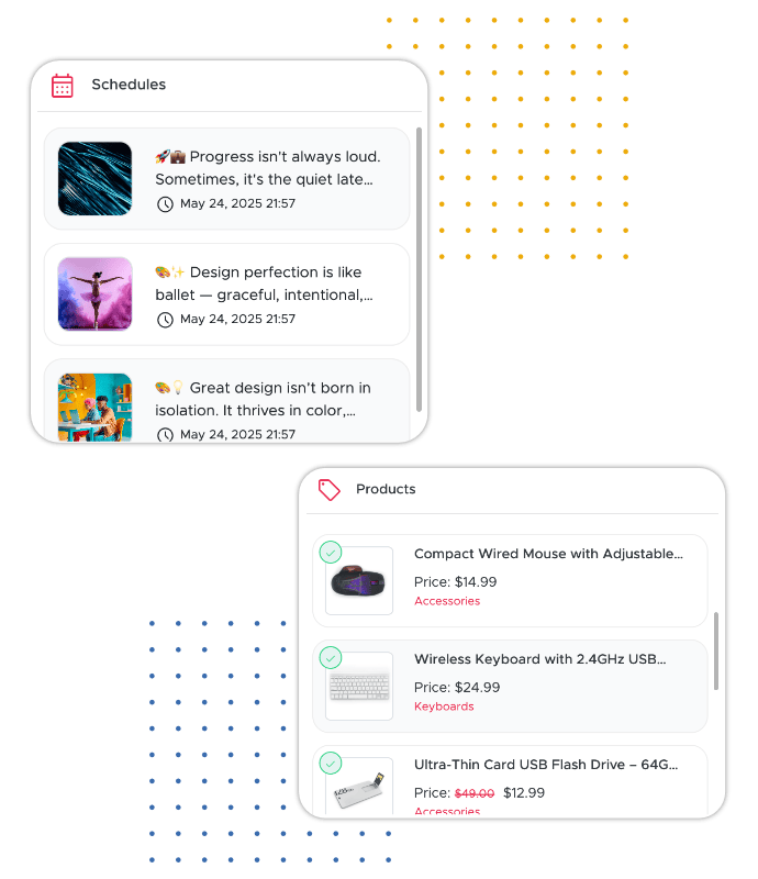 Manage Widgets with Drag & Drop
