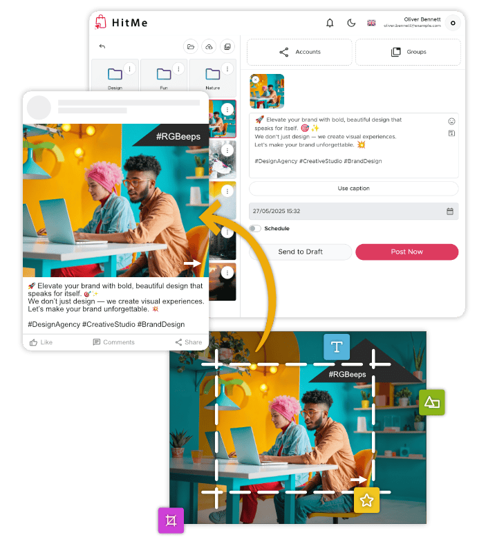 Design Images Directly in Your Workspace