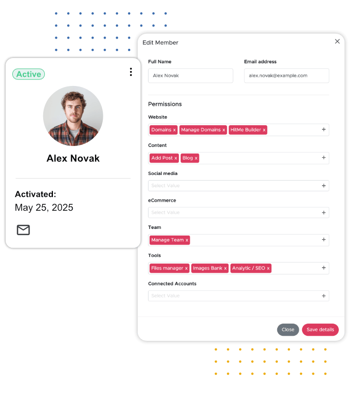 Assign Roles & Access Levels