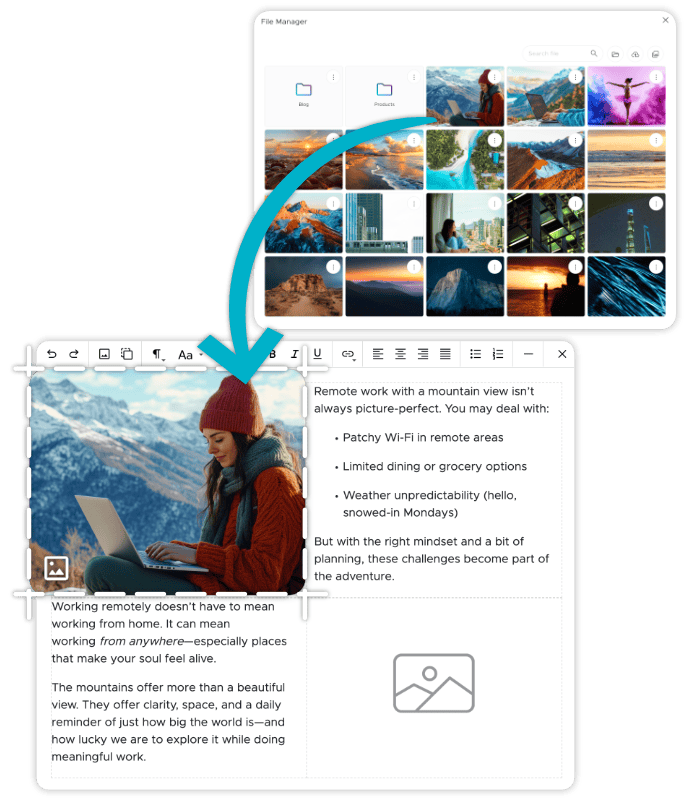 Seamlessly Insert Images from Your Library