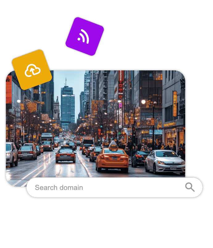 Registriere deine .COM-Domain