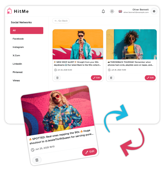 Visual Calendar for Post Scheduling & Management