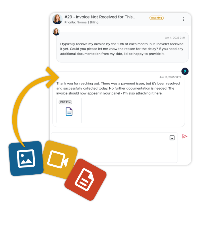 Upload Screenshots & Files