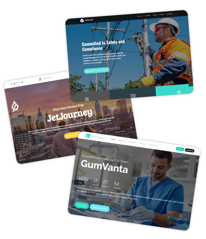 Sektöre Özel Web Sitesi Şablonları