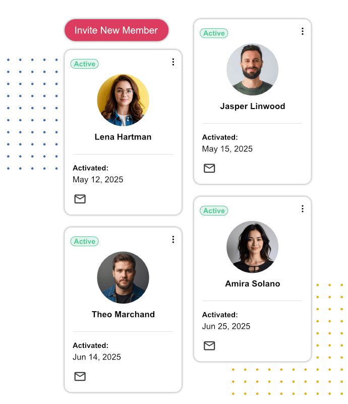 Full Oversight of Your Team Accounts