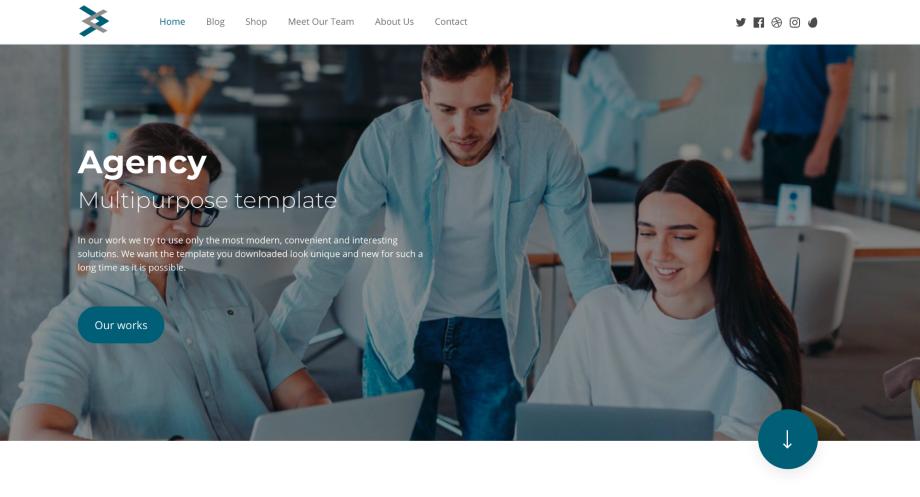 Avada Template - Modern Agency