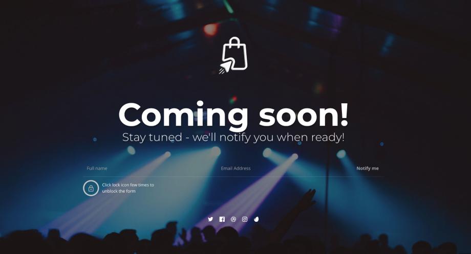 Coming Soon - Landing Page Template