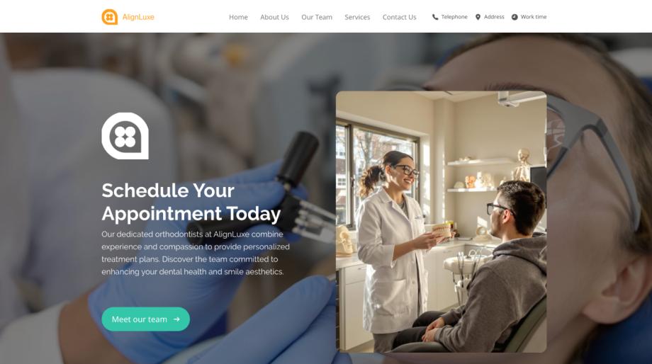 AlignLuxe - Modern Orthodontist Website Template