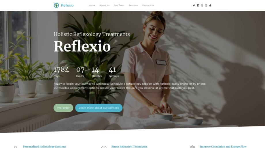Reflexio - Modern Therapy & Rehabilitation Template for Reflexologists