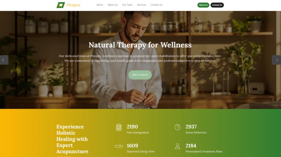 Modern Acupuncturist Website Template - Pinspire