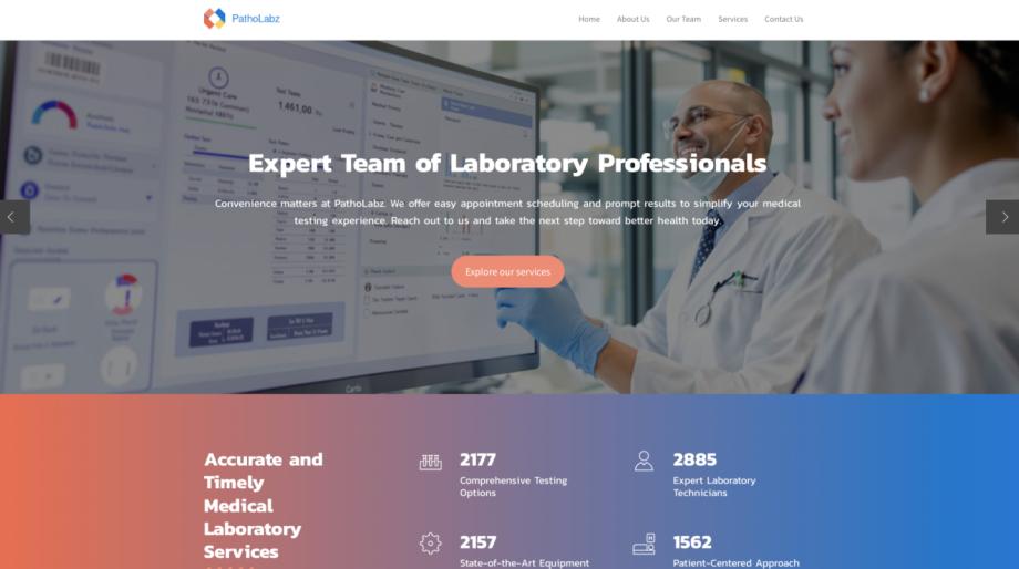 PathoLabz - Modern Medical Laboratory Website Template