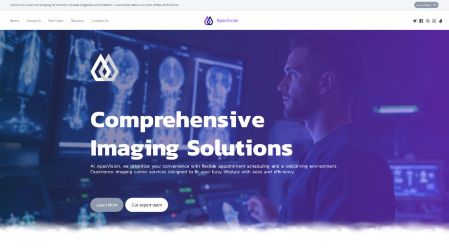 ApexVision - Modern Imaging Center Website Template