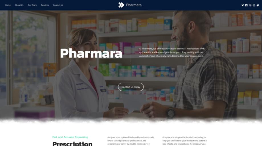 Pharmara - Modern Healthcare Template for Pharmacies