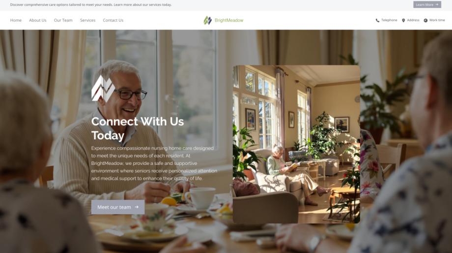 BrightMeadow - Nursing Home Website Template