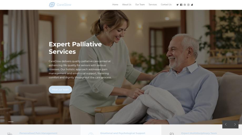 CareGlow - Comprehensive Palliative Care Services Template