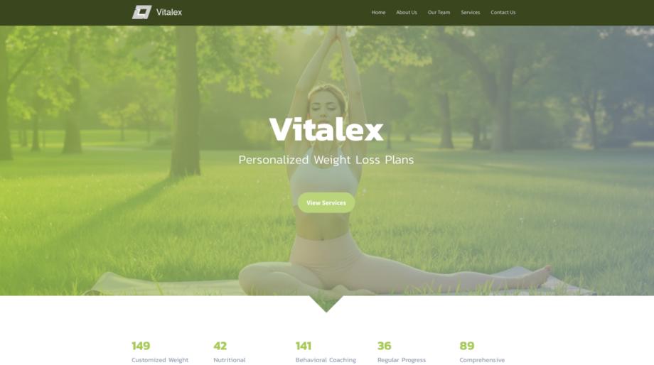 Vitalex - Personalized Weight Loss Service Template