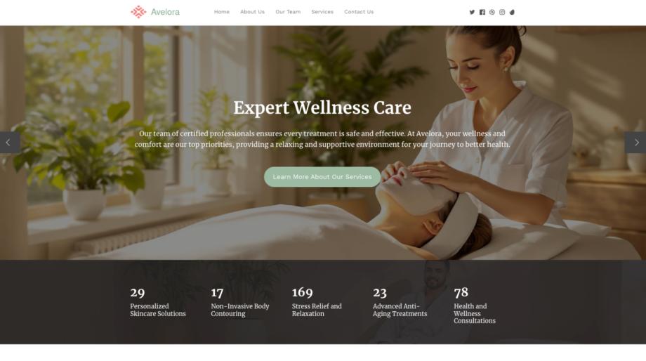Avelora - Wellness & Prevention Medical Spa Template