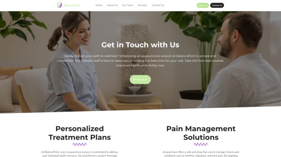 BalancePoint - Acupuncture Clinic Website Template
