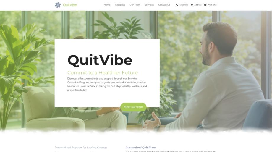 Plantilla del Programa para Dejar de Fumar QuitVibe