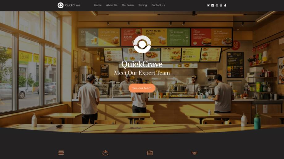 QuickCrave - Fast Food Restaurant Template