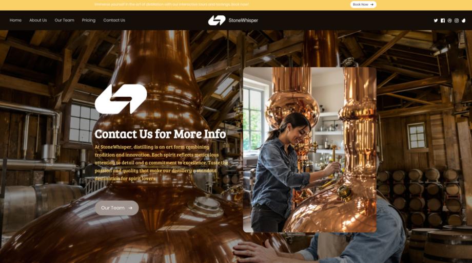 StoneWhisper - Distillery Website Template