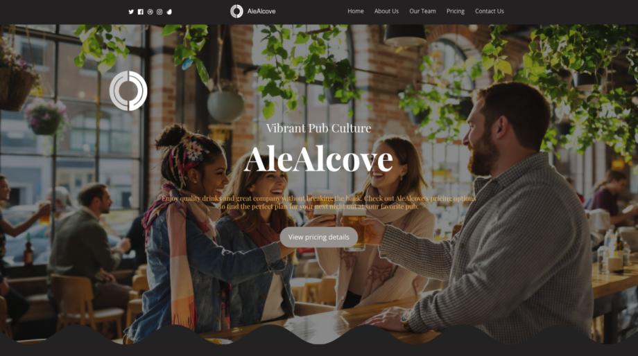 AleAlcove - Modern Pub Website Template