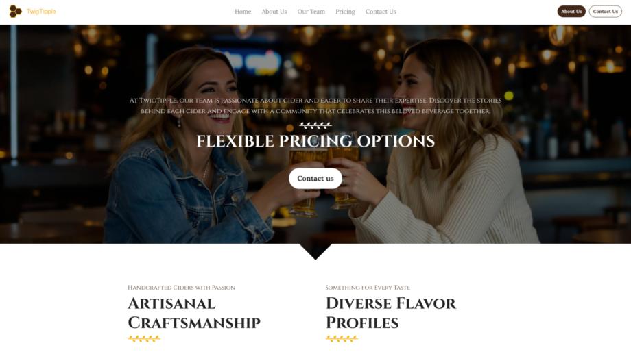 TwigTipple - Modern Cider House Website Template