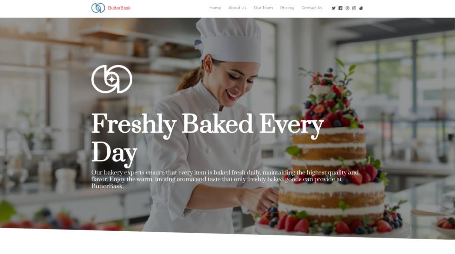 ButterBask - Artisan Bakery Website Template