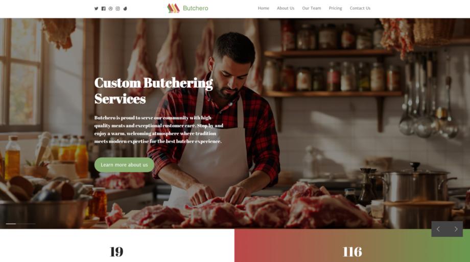 Butchero - Premium Butcher Shop Website Template