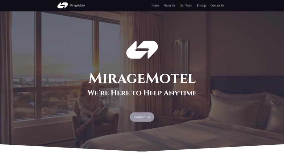 MirageMotel - Luxurious Hotel Website Template