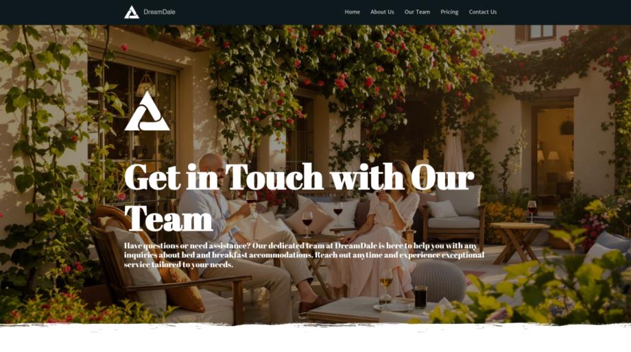 DreamDale - Elegant Bed and Breakfast Website Template