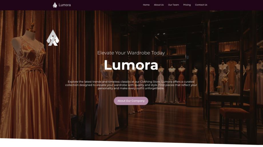 Lumora - Modern Fashion Clothing Store Template