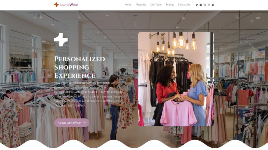 LumaWear - Modern Women's Clothing Store Template