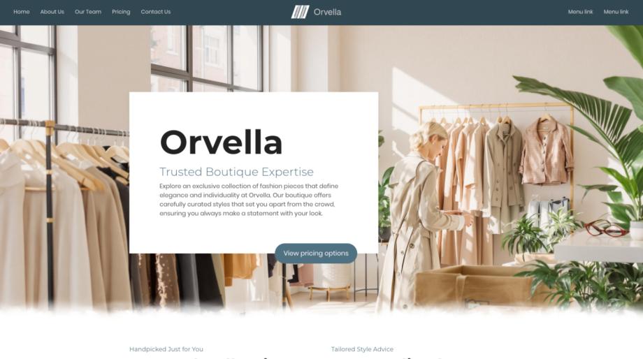 Orvella - Modern Fashion Retail Boutique Template