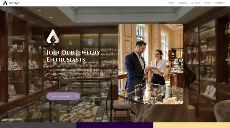 Aurisyn - Modern Jewelry Store Template