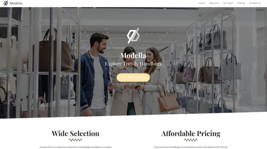 Modella - Stylish Handbag Store Template