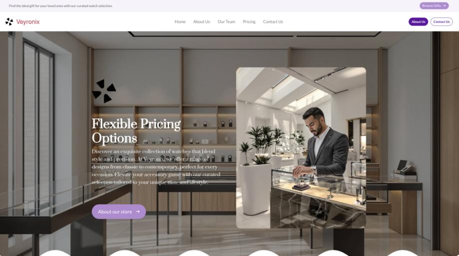 Veyronix - Modern Watch Store Template