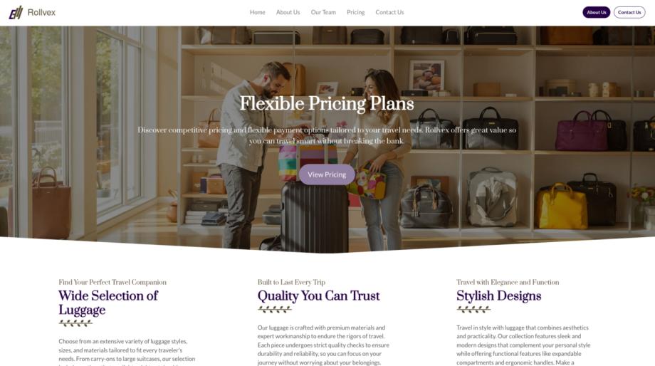Rollvex - Sleek Luggage Store Template