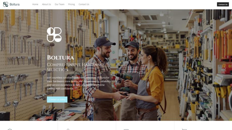 Boltura - Modern Hardware Store Template