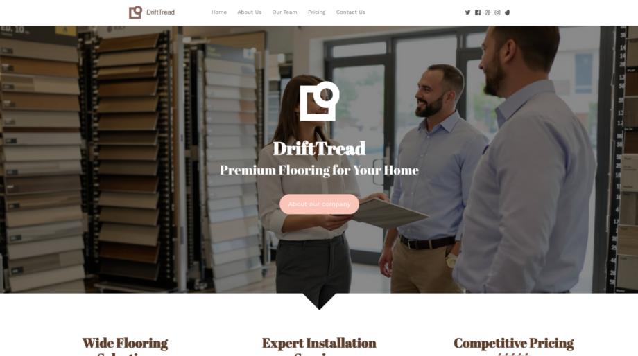 DriftTread - Elegant Flooring Store Template