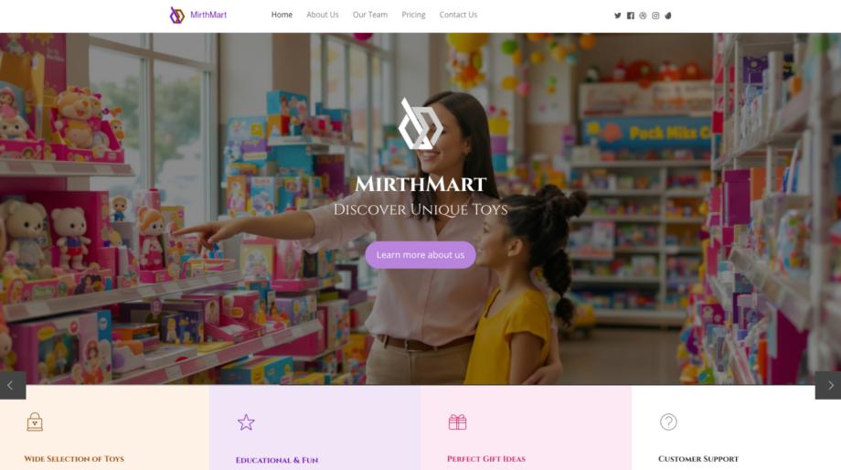 Modern Toy Store Specialty Retail Template