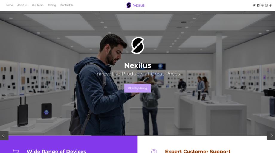 Nexilus - Modern Electronics Store Template
